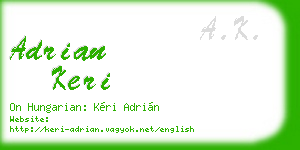 adrian keri business card